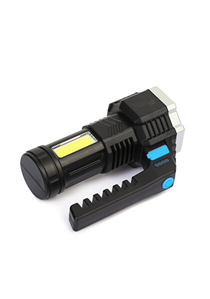 Evimdeyokyok PS-3879 USB Şarj Göstergeli Şarj Edilebilir 7 XPE - COB Led El Feneri