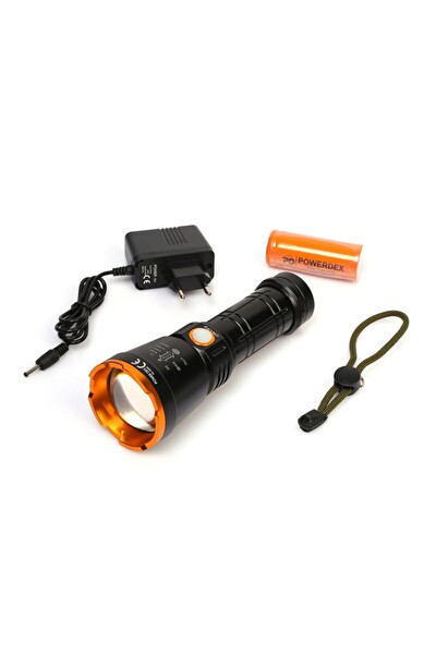 Evimdeyokyok PD-6682 1000 Lümen 15 Watt Profesyonel Şarjlı El Feneri