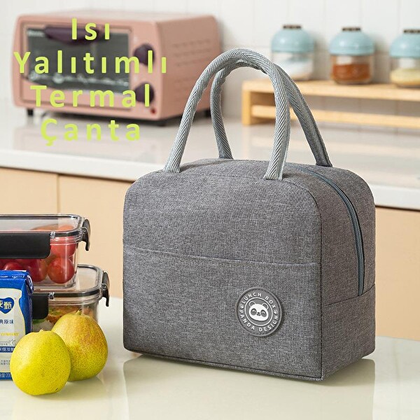 Valkyrie 304 Çelik Bölmeli Lunch Box Seti Termal Çantalı Çatal Kaşıklı Sızdırmaz Pembe