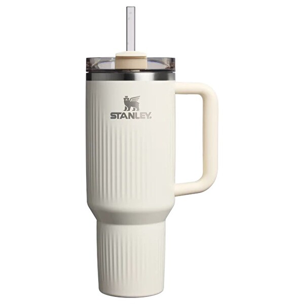 Stanley Quencher H2.0 Fluted Pipetli Termos 1.18 L Krem