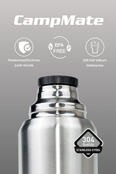 Cooker CampMate CKR2080 1 LT Paslanmaz Çelik Termos