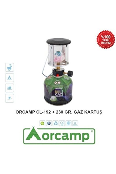 Orcamp Cl-192 Çakmaklı 230 Gr Kartuşlu Kamp Gaz Lambası