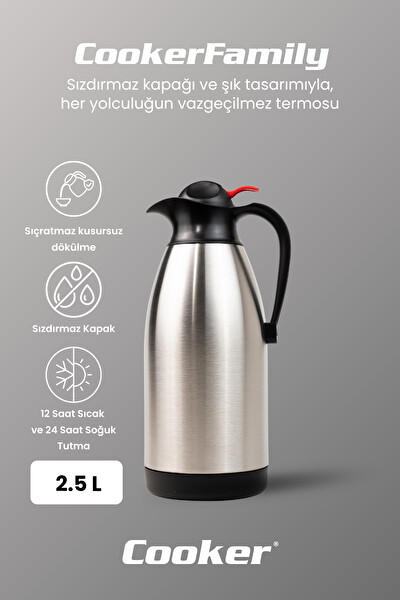 Cooker HeatLock CKR2036 2.5 L Paslanmaz Çelik Termos