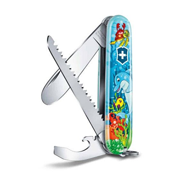 Victorinox VT 0.2373.E1 Boyama Kitaplı Yunus Desenli Çakı