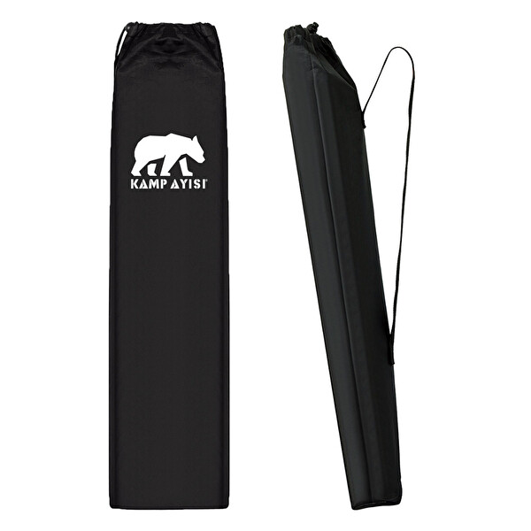 Kamp Ayısı Katlanabilir Alüminyum XL Kamp Masası Taşıma Çantalı Siyah