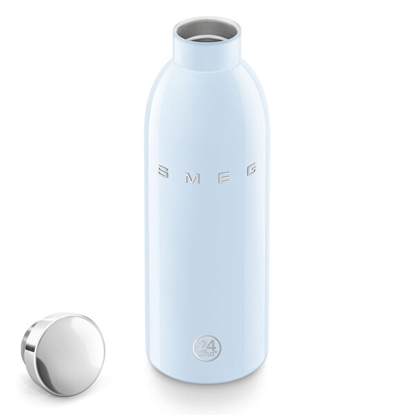 Smeg WBF01PB Clima Bottle Paslanmaz Çelik 500 ML Pastel Mavi Termos