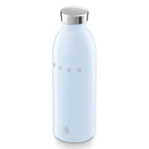 Smeg WBF01PB Clima Bottle Paslanmaz Çelik 500 ML Pastel Mavi Termos