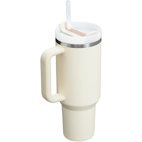 Stanley 10-12574-014 Quencher 1.18 L Pipetli Çelik Termos - Krem