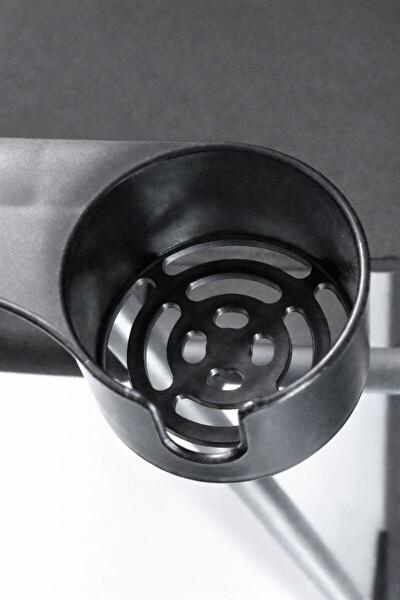 Walke Katlanır Kamp Sandalyesi Çift Taraf Bardaklı Piknik Sandalyesi Antrasit