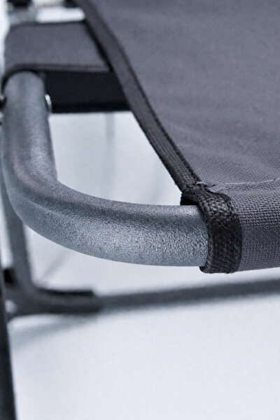 Walke Katlanır Kamp Sandalyesi Çift Taraf Bardaklı Piknik Sandalyesi Antrasit