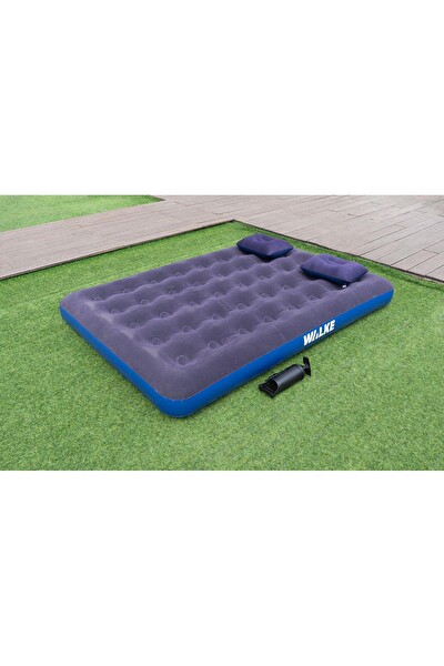 Walke 2200 Double Çift Kişilik Şişme Yatak Seti (2 Yastık - Pompa Dahil) 191x137x22 CM