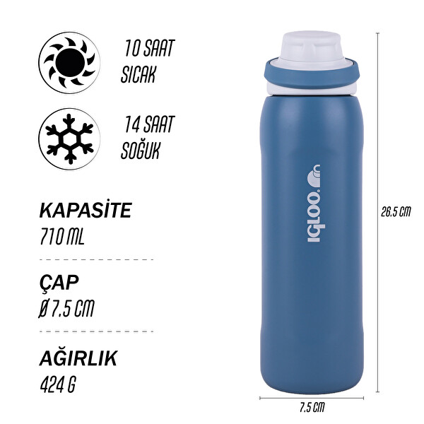 Igloo Veloce Termos 710 ML Mavi