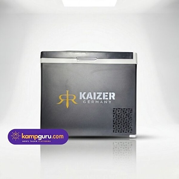 Kaizer Germany 40 Litre 12 24V Taşınabilir Metal Gövde Kamp Buzdolabı