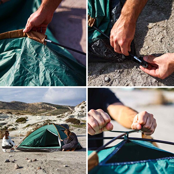 Freecamp Monodome Plus 4 Kişilik Yeşil Kamp Çadırı