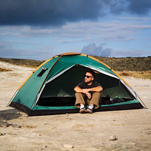 Freecamp Monodome Plus 4 Kişilik Yeşil Kamp Çadırı