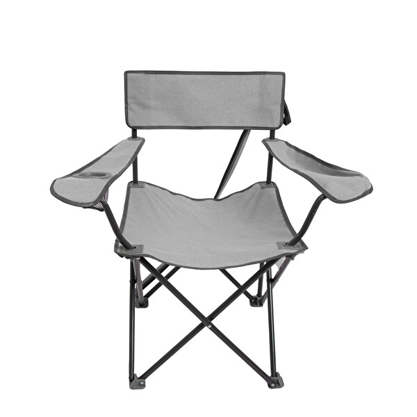 AndOutdoor Sun Pleasure Katlanır Açık Gri Kamp Sandalyesi