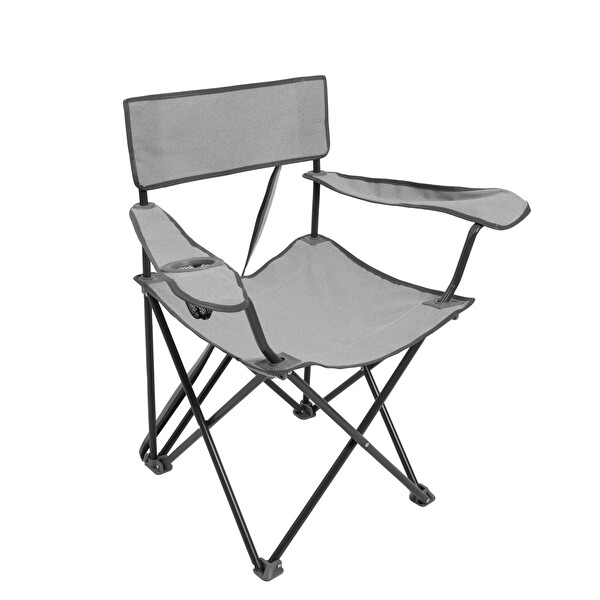 AndOutdoor Sun Pleasure Katlanır Açık Gri Kamp Sandalyesi