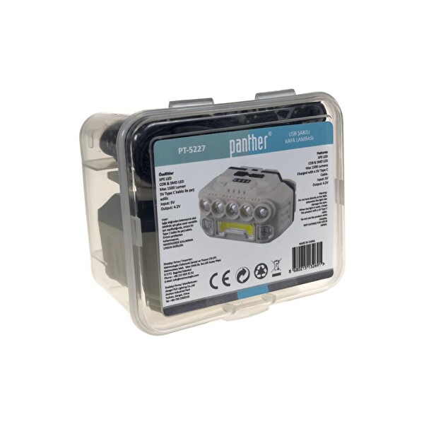 Panther PT-5227 USB Şarjlı Kafa Lambası