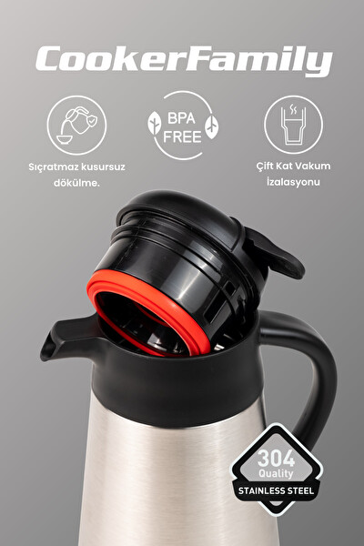 Cooker Family 2 Litre Paslanmaz Çelik Termos CKR2112