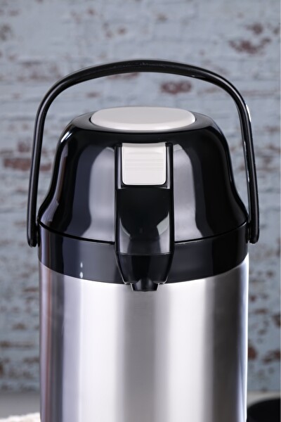 Cooker Master 4.5 Litre Paslanmaz Çelik Pompalı Termos Siyah CKR2009