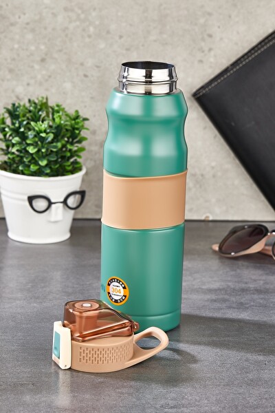 Cooker 700 ML Paslanmaz Çelik Matara Termos Mavi YK1204
