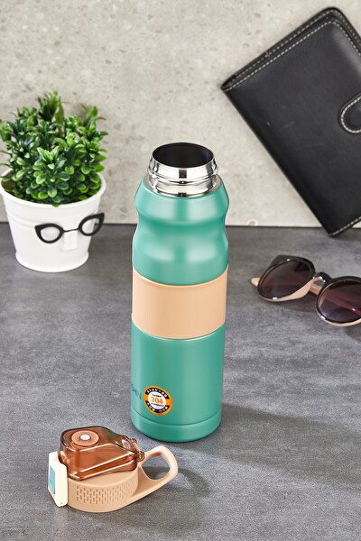Cooker 700 ML Paslanmaz Çelik Matara Termos Mavi YK1204