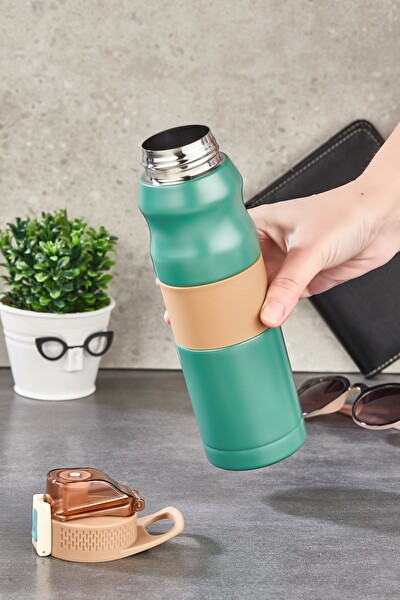 Cooker 700 ML Paslanmaz Çelik Matara Termos Mavi YK1204