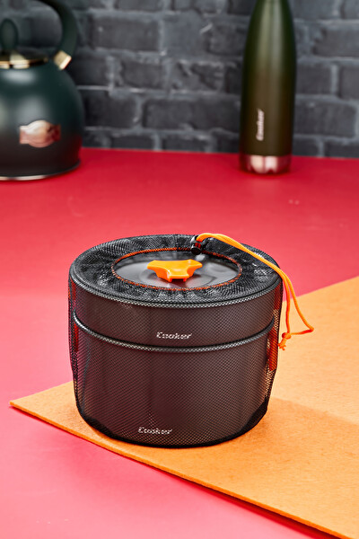 Cooker YK1815 CampPro 3'lü Kamp Tencere Tava ve Çaydanlık Seti