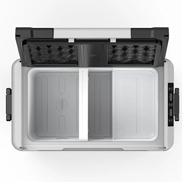 Evacool EVA45AT 12/24V 45 Litre Tek Kapak Çift Ekran Kompresörlü Oto Buzdolabı Gri