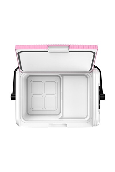 Evacool EVAG20 12/24V Pembe 18 Litre Kompresörlü Oto Buzdolabı Pembe