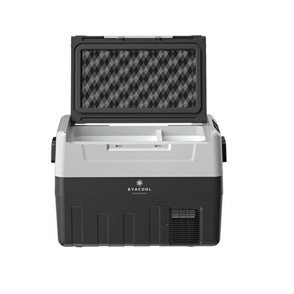 Evacool EVA55A 12/24V 55 Litre Kompresörlü Oto Buzdolabı Koyu Gri