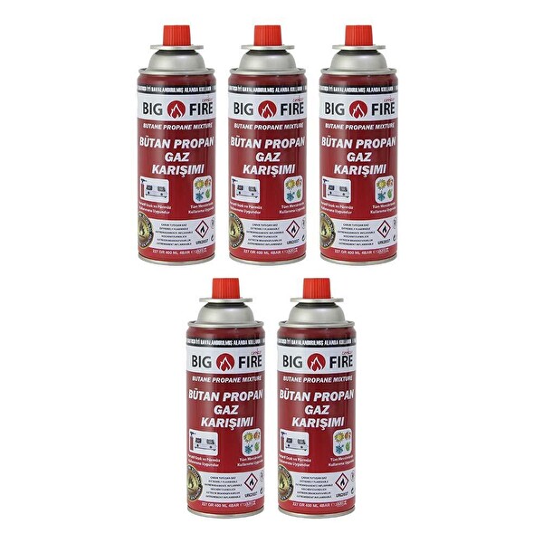 Big Fire Power 227 GR Valfli Gaz Kartuşu 5'li Set