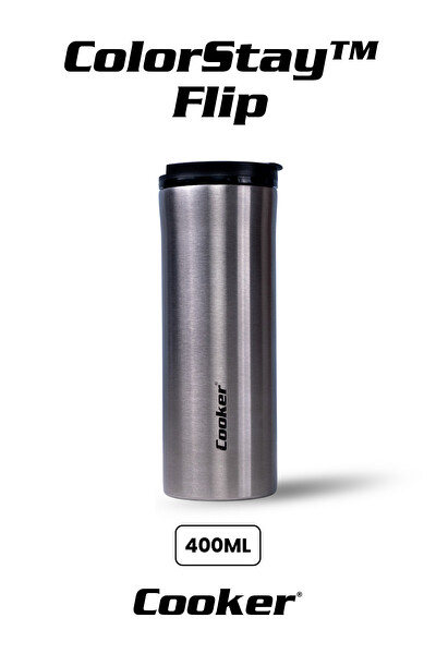 Cooker ColorStay Flip 400 ML Paslanmaz Çelik Bardak Termos CKR2066