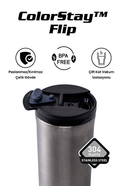 Cooker ColorStay Flip 400 ML Paslanmaz Çelik Bardak Termos CKR2066