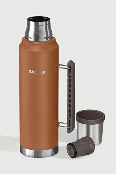 Stevig 1 Camper Klasik Kulplu Sızdırmaz Çelik Termos Autumn Leaf 1.2 L ST-259