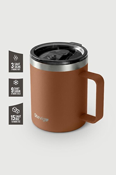 Stevig 1 Cap Daily Mug Kupa Çelik Termos 350 ML Autumn Leaf ST-267