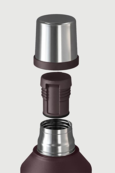 Stevig 1 Camper Klasik Kulplu Sızdırmaz Çelik Termos 2.2 L Dark Plum ST-262