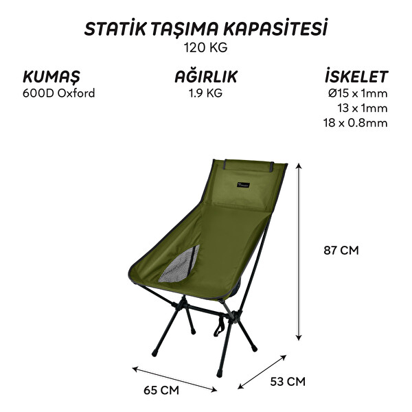 Freecamp Waylay Katlanır Sandalye Haki