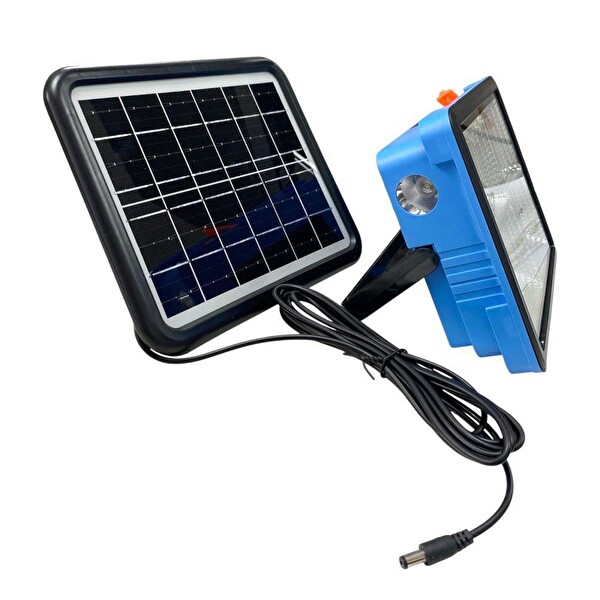 Electroon HT-0345 Projektör Modlu Çakar Işıklı Güneş Enerjili Kamp Lambası