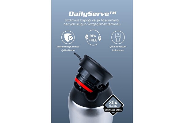 Cooker Dailyserve 3 Litre Paslanmaz Çelik Termos CKR2125