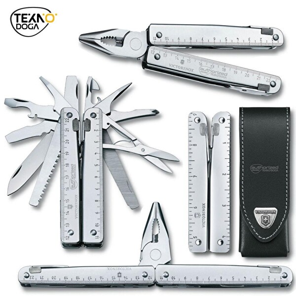 Victorinox 3.0327.LB1 SwissTool X Penseli Çakı - Deri Kılıflı