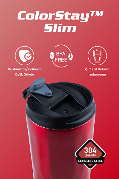 Cooker CKR2100 ColorStay Slim 500 ML Paslanmaz Çelik Bardak Termos