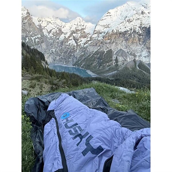 Husky Dinis Ladies -10C Kuş Tüyü Mavi-Pembe Uyku Tulumu