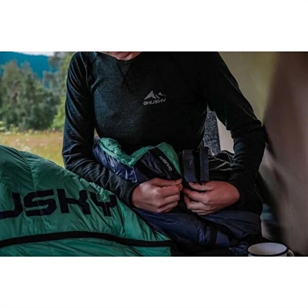 Husky Dinis -10C Kuş Tüyü Mavi-Nane Yeşili Uyku Tulumu