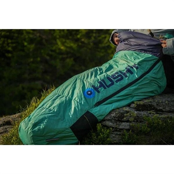 Husky Dinis -10C Kuş Tüyü Mavi-Nane Yeşili Uyku Tulumu