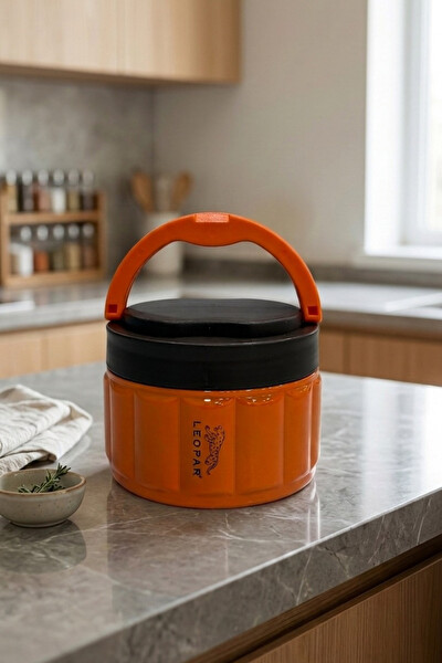 Cooker Leopar 1.1 L Yemek Termosu Turuncu YK1854