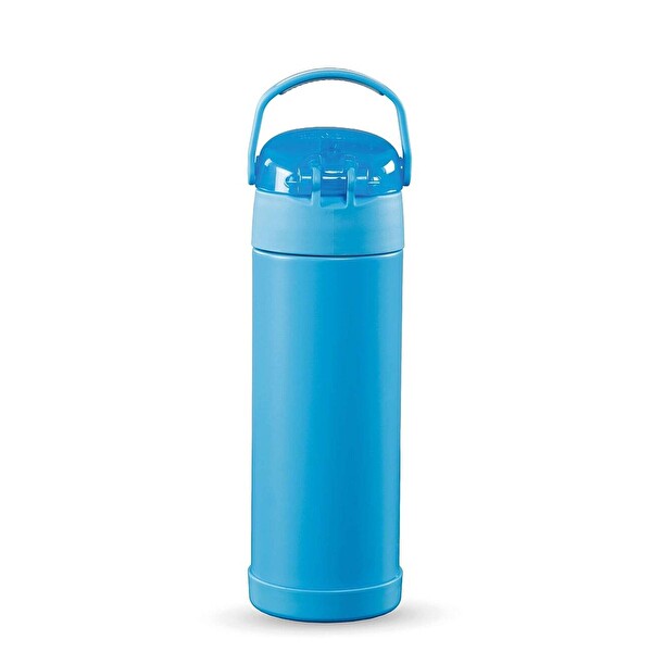 Thermos F422 Funtainer 0.47 L Elektrik Mavi Çocuk Pipetli Termos