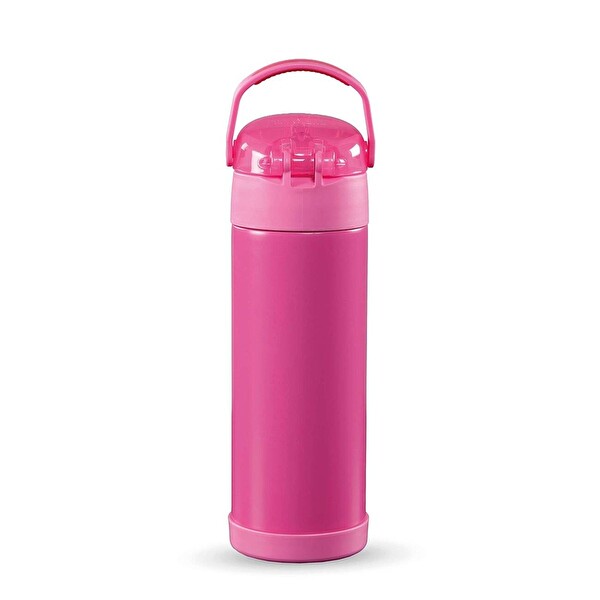 Thermos F422 Funtainer 0.47 L Neon Pembe Çocuk Pipetli Termos