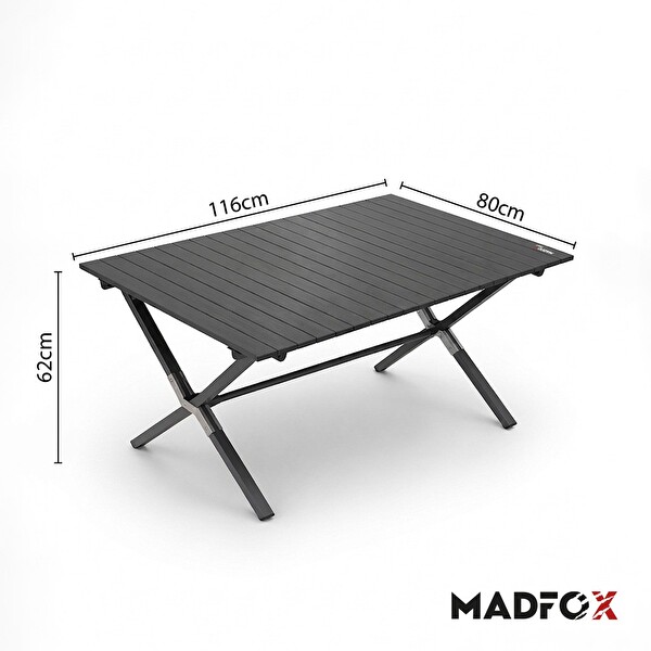 Madfox Foldex Katlanabilir Alüminyum Kamp Masası - 6 Kişilik