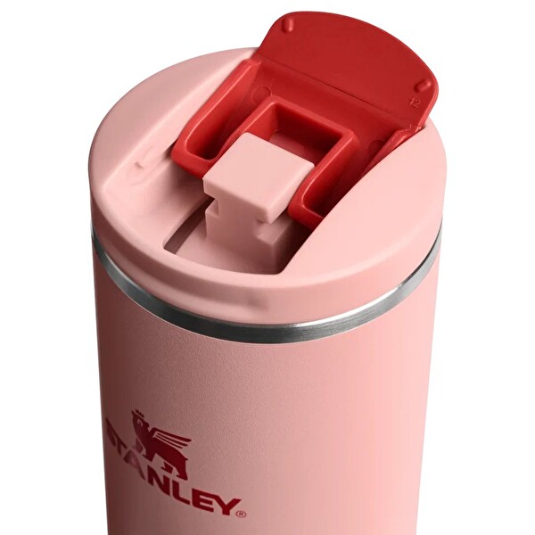 Stanley The Transit Fliptop Mug 0.47 L Şeftali Rengi Gül Termos